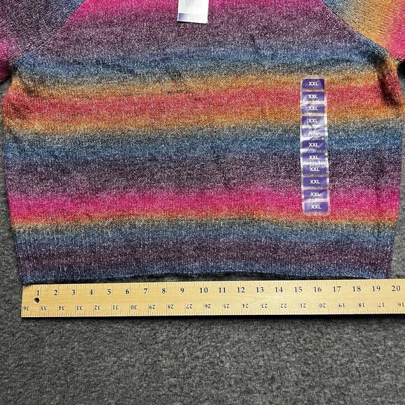 NEW Steve Madden BB Dakota Sweater Women's Size XXL 2XL Ombre Stripes NWT - Picture 6 of 8